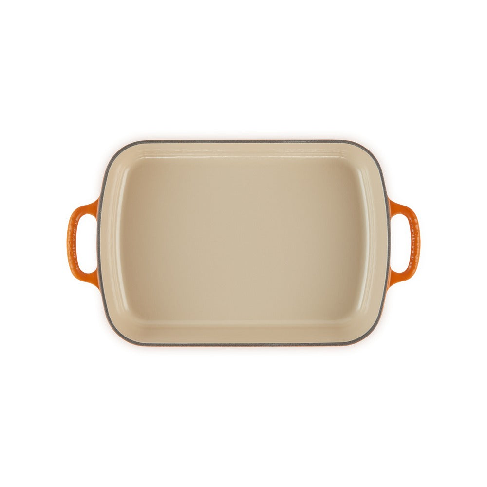 37x29 cm - Le Creuset Evolution Pirofila Rettangolare In Ghisa Vetrificata