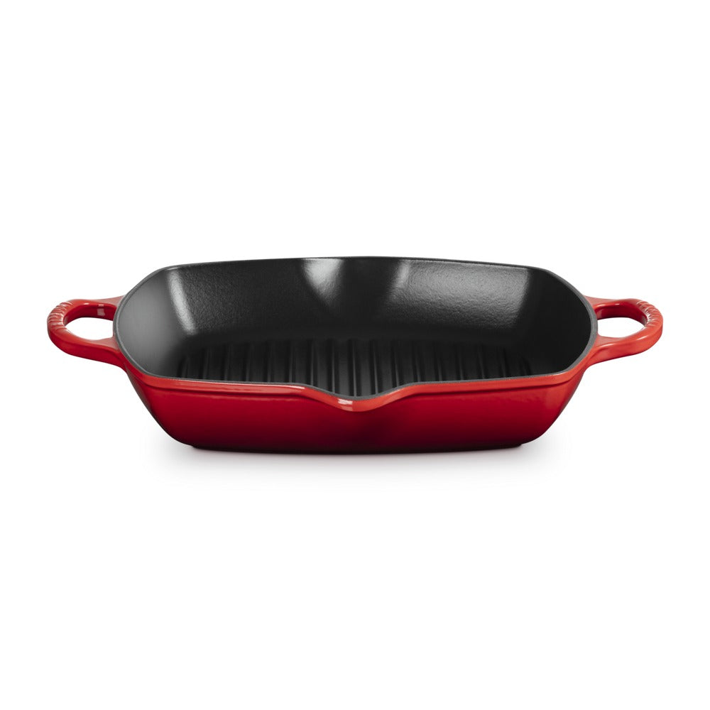 30 cm - Le Creuset Evolution Plancha grill carrée profonde en fonte émaillée