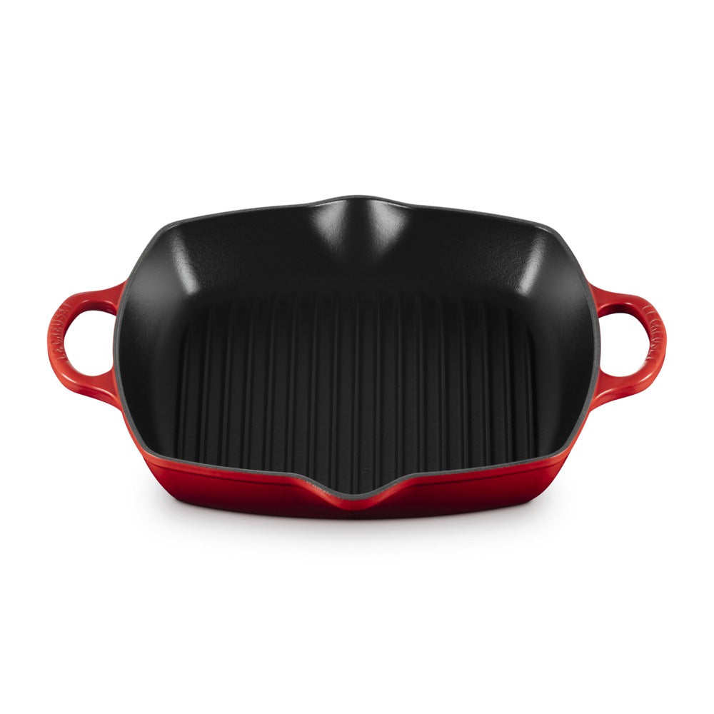 30 cm - Le Creuset Evolution Plancha grill carrée profonde en fonte émaillée