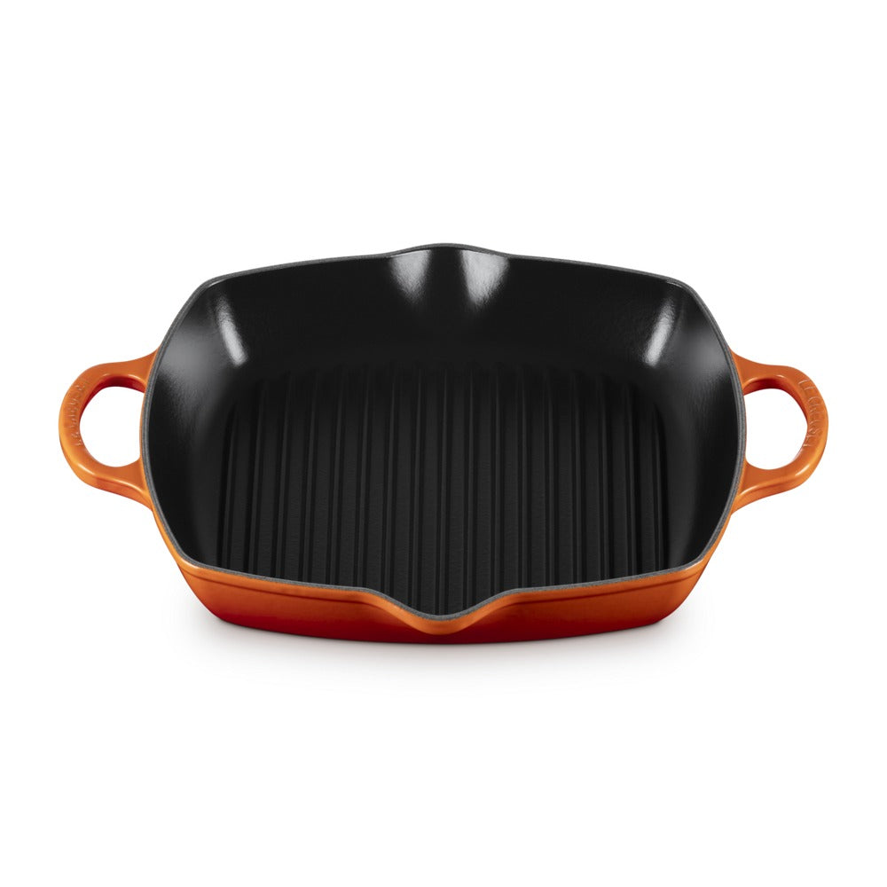 30 cm - Le Creuset Evolution Plancha grill carrée profonde en fonte émaillée