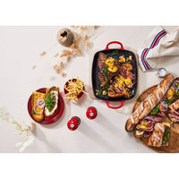30x27 cm - Le Creuset Evolution Deep Rectangular Grill Griddle in Enameled Cast Iron