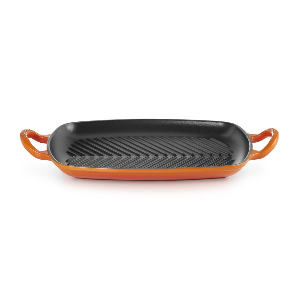 30x27 cm - Le Creuset Evolution Deep Rectangular Grill Griddle in Enameled Cast Iron