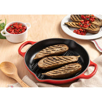 25 cm - Le Creuset Evolution sartén parrilla cuadrada profunda en hierro fundido vitrificado