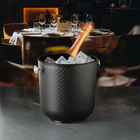 Ø 20 x h 20.5 cm - Mc Ristorazione Diamante Cubeta champagne de polipropileno
