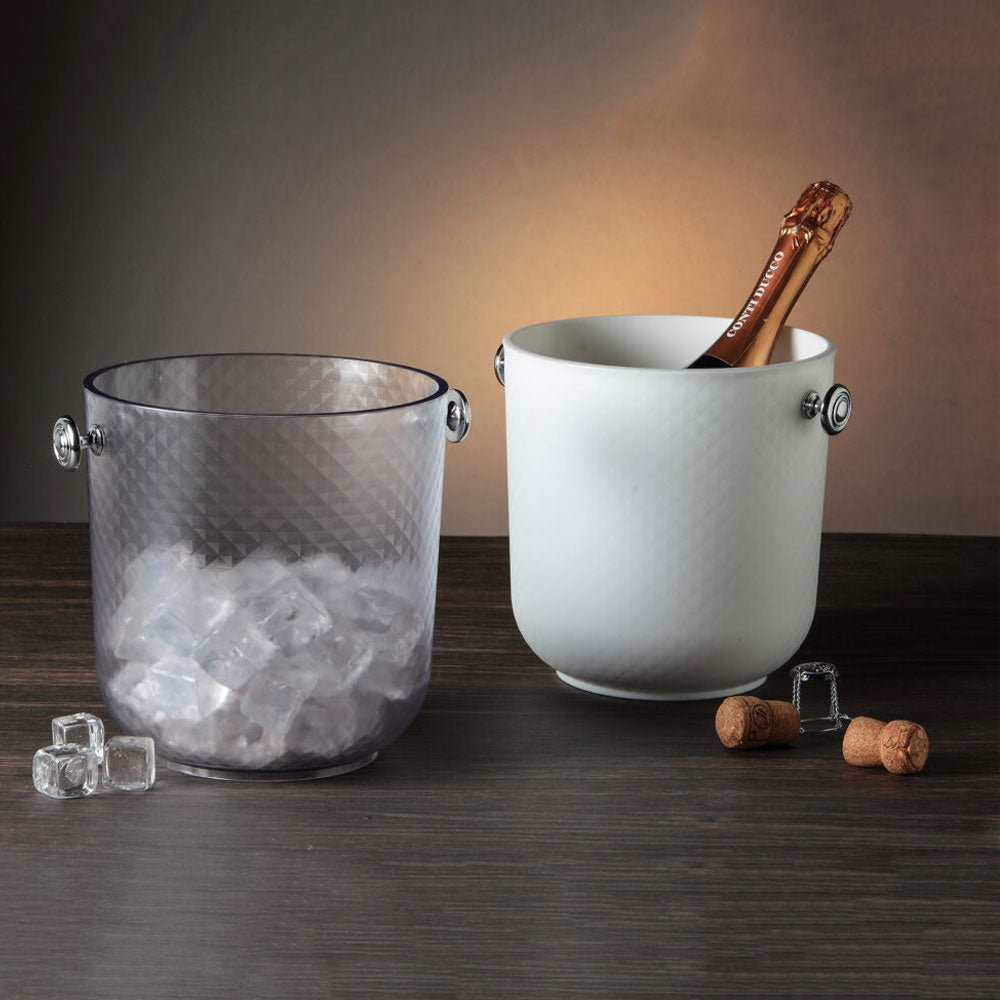 Ø 20 x h 20.5 cm - Mc Ristorazione Diamante Cubeta champagne de polipropileno