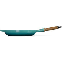 28 cm - Le Creuset Evolution shallow pan in vitrified cast iron with wooden handle