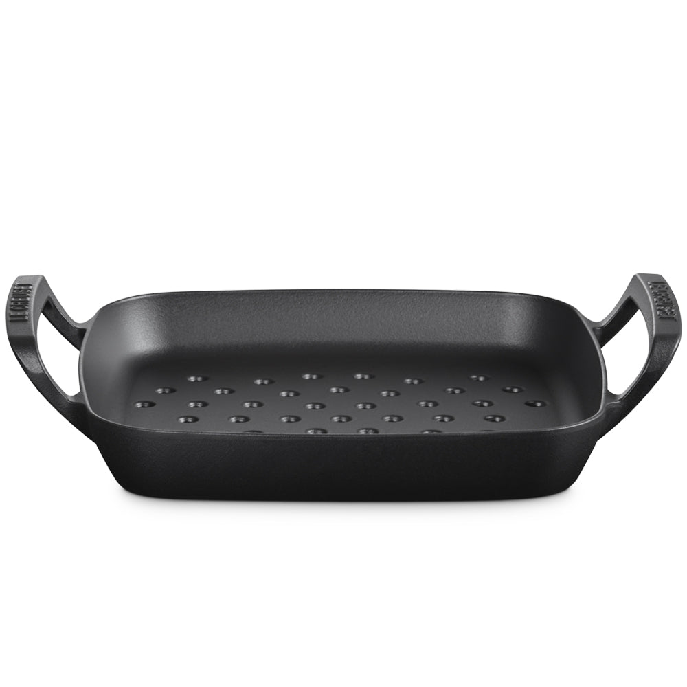 30x30 cm - Le Creuset BBQ Outdoor Gril Carré Perforé En Fonte