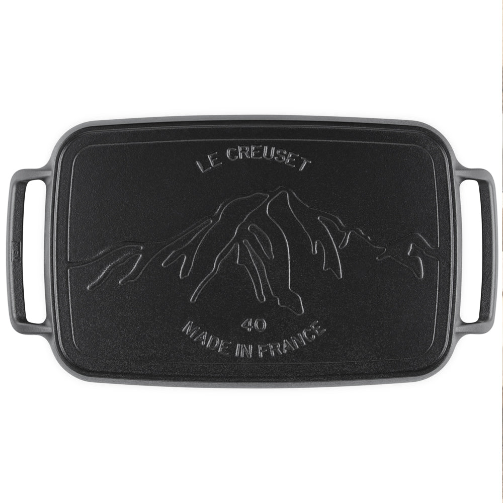 40x26 cm - Le Creuset BBQ Outdoor Plancha Rectangular Lisa En Hierro Fundido