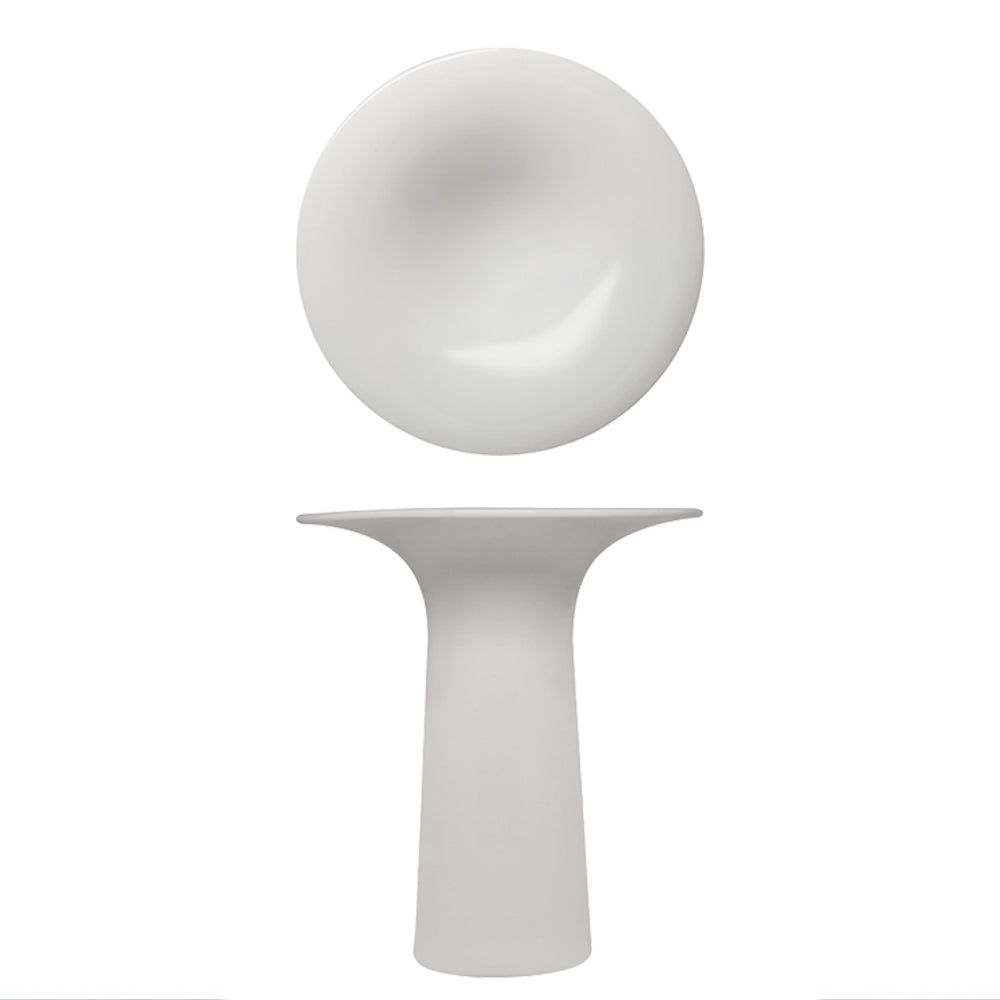 14x16 cm - Essentia 50's Era hoge gourmet presentatieplaat op standaard van porselein set 2 st
