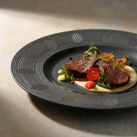 26.4 cm - Essentia Labyrinth Plat bord van porselein Set van 4 st