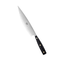 22 cm - Coltellerie Berti Due Per Firenze Cuchillo trinchante en acero inoxidable con mango de metacrilato negro