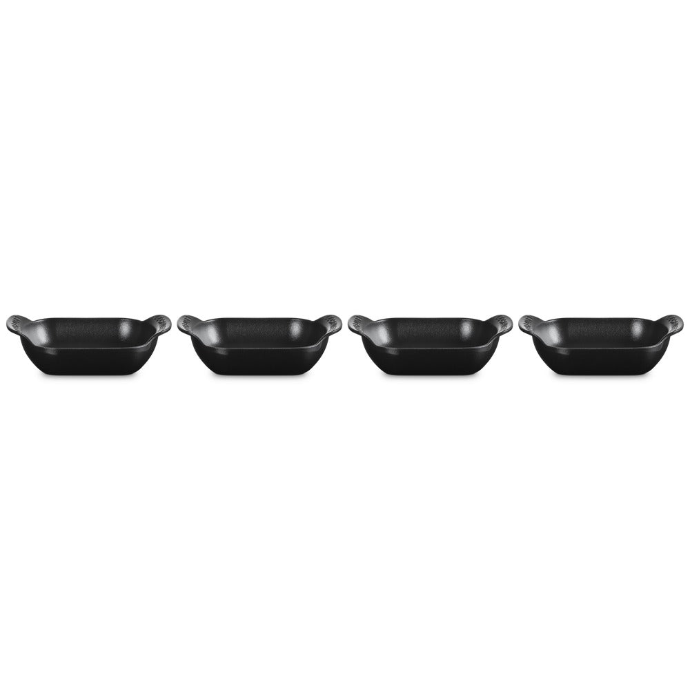 15 cm - Le Creuset Gourmand Mini Plat Rectangulaire Lot de 4 Pièces