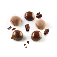 15 holtes - Silikomart Marron Glacè 30 Realistische fruitgebak vorm in silicone cutter inbegrepen