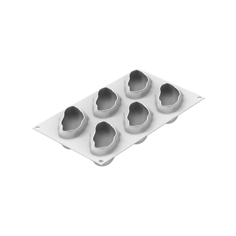 6 Vormen - Silikomart Pistacchio 120 Realistische Fruit Dessertvorm in Silicone Uitsteker Inbegrepen