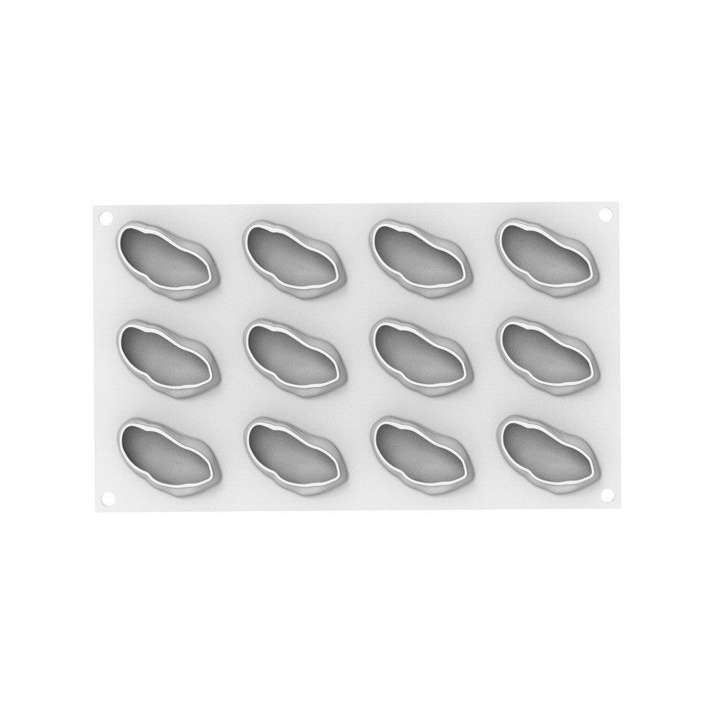 12 Vormen - Silikomart Pistacchio 30 Realistische Fruit Dessertvorm In Silicone Uitsteker Inbegrepen