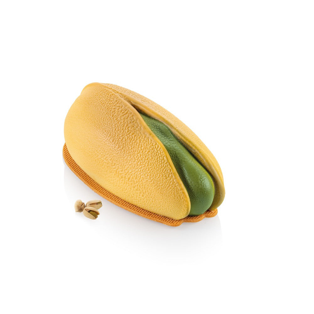 1 Vorm - Silikomart Pistacchio 750 Realistische Fruit Dessertvorm In Silicone Uitsteker Inbegrepen