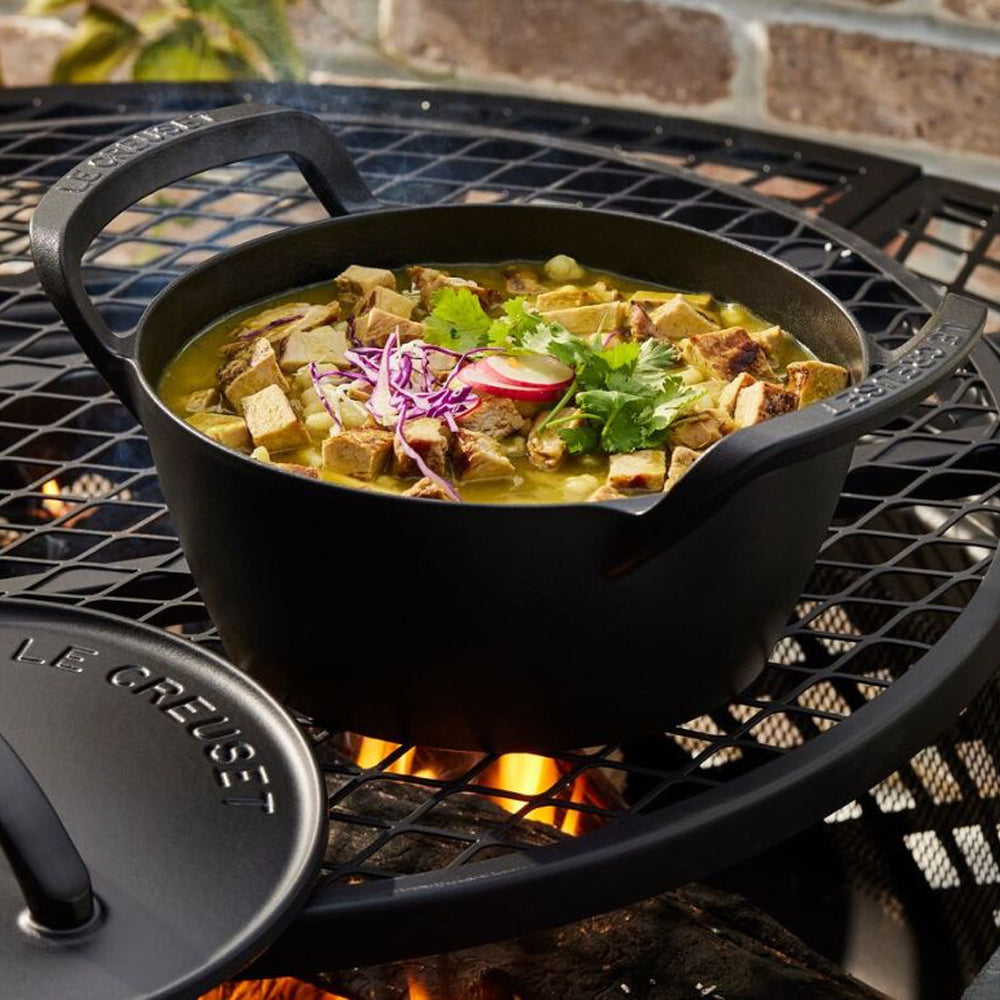 25 cm - Le Creuset BBQ Outdoor Cocotte Redonda En Hierro Fundido Esmaltado