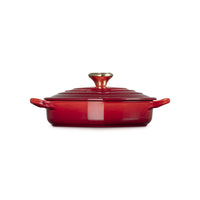 20 cm - Le Creuset Tradition Cuore sauteuse basse en fonte vitrifiée