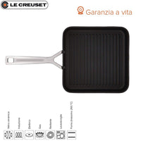 Le Creuset Les Forgees Plancha Carrée En Aluminium Antiadhésive