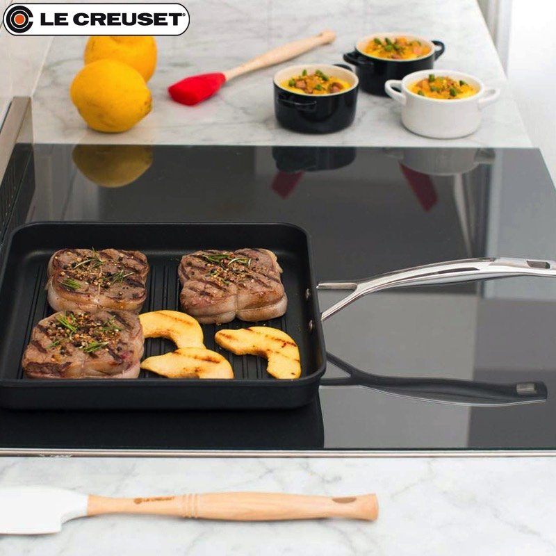 Le Creuset Les Forgees Plancha Carrée En Aluminium Antiadhésive