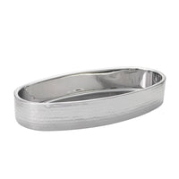 40.5 x 20 cm - Portofino Double Wall Coupe Ovale en Acier Satiné