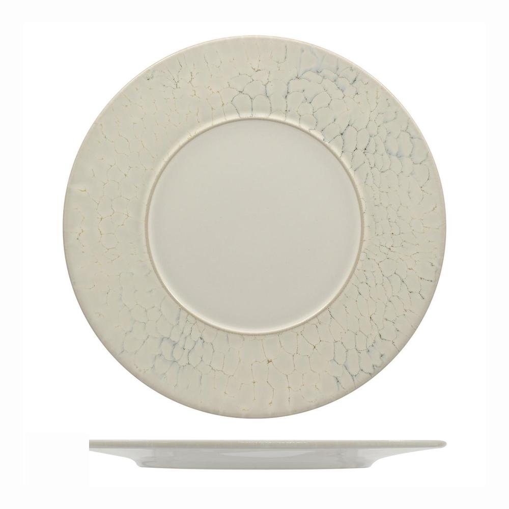 Mesa Ceramics Luz Plat Bord Met Rand Versierd In Porseleinsteengoed Set 6 St