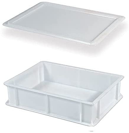 30 X 40 X H10 Cm Genus Dei Rectangular Dough Storage Box in Plastic with Lid
