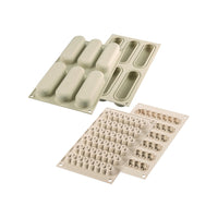 6 Formas - Silikomart Kit Pop Eclaire Molde Postres Doble En Silicona