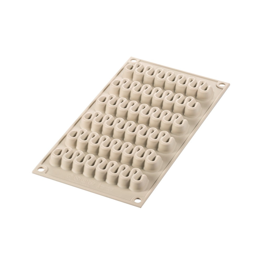 6 Formas - Silikomart Kit Pop Eclaire Molde Postres Doble En Silicona