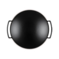 36 cm - Le Creuset Forme Speciali Wok In Ghisa Vetrificata Con Coperchio In Vetro