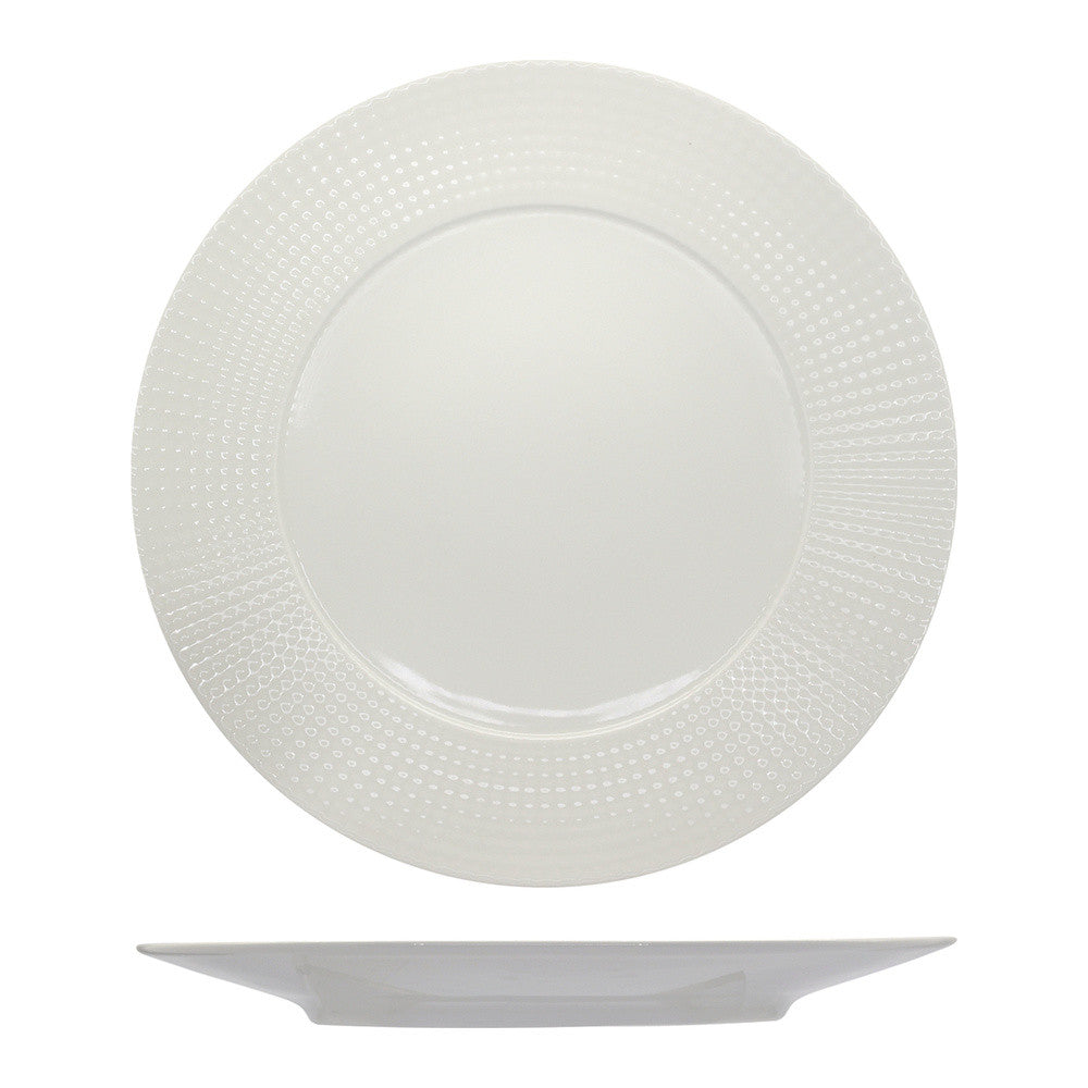 16 cm - Ariane Point Plato de Pan con Borde En Porcelana - Set 12 Piezas