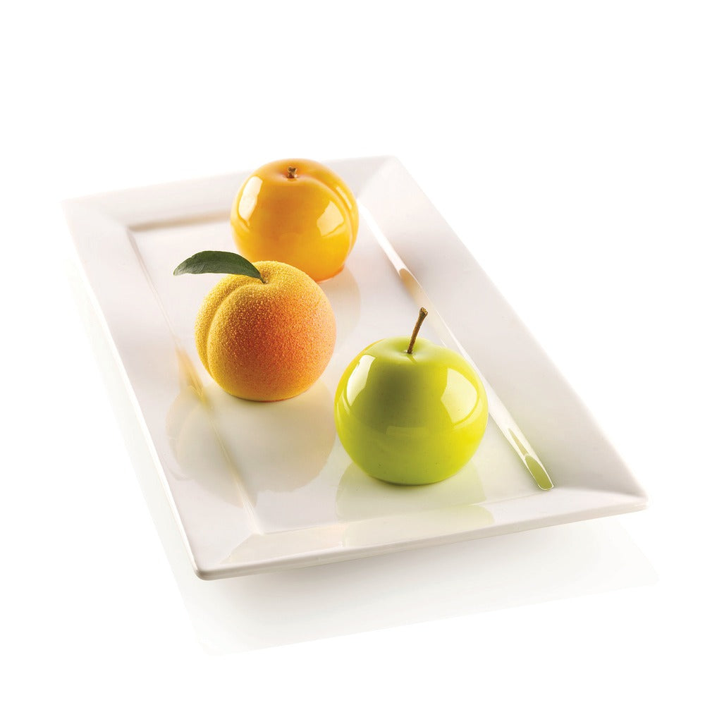 6 Vormen - Silikomart Ispirazioni Di Frutta Albicocca Realistisch Fruit Dessertvorm In Silicone
