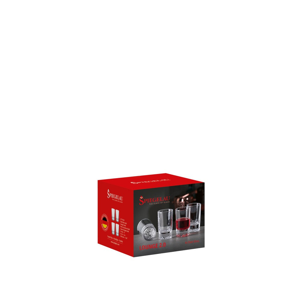5.5 cl - Spiegelau Lounge 2.0 Shotglas In Kristalglas - Set van 4 Stuks