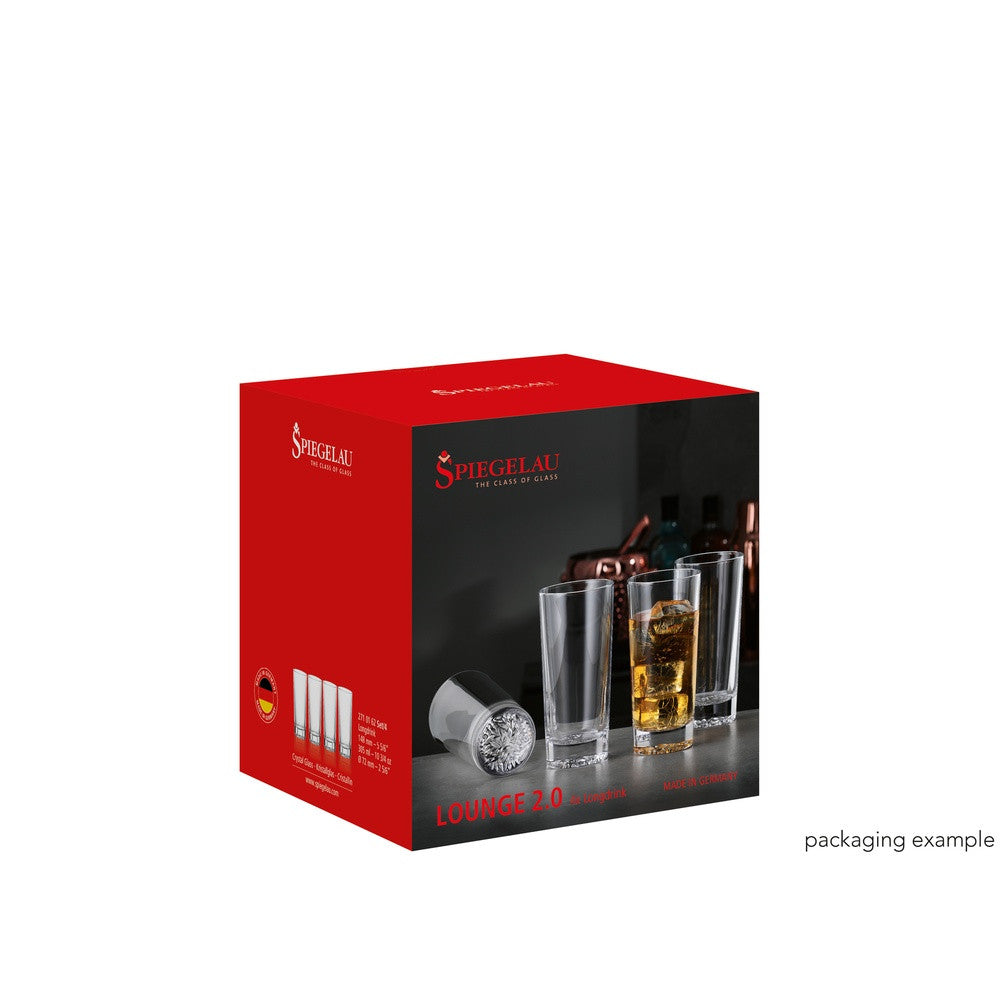 30.5 cl - Spiegelau Lounge 2.0 Vaso Cóctel Long Drink En Vidrio Cristalino - Set de 4 Piezas