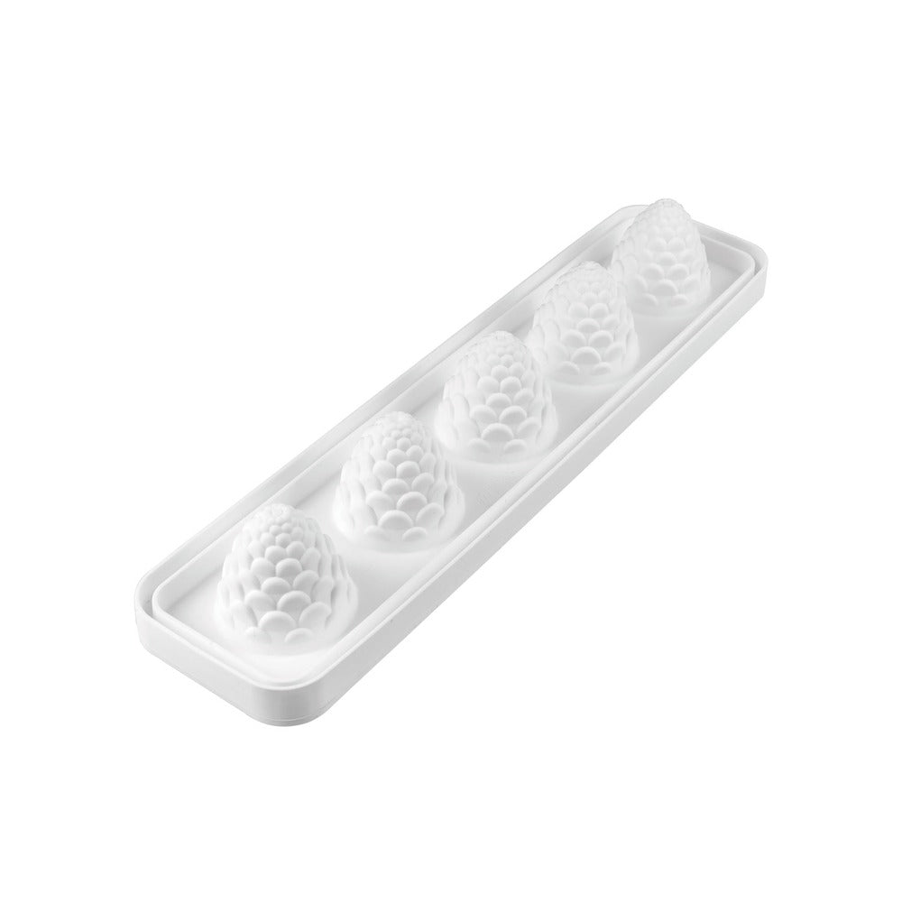 5 Formen - Silikomart Foresta & Ananas 110 Realistische Frucht-Dessertform aus Silikon