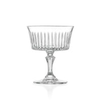 26 cl - RCR Cristalleria Italiana Timeless Coppa Dessert In Vetro Cristallino Luxion Set 6 Pz