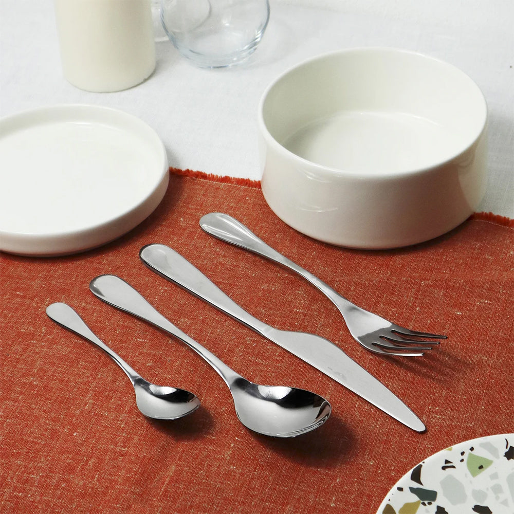 Pintinox Drop Prima Cutlery Set in Stainless Steel - Set of 24 Pcs