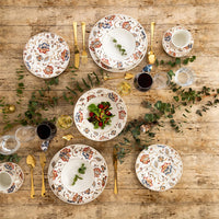 Churchill Jacobean Service de table en terre cuite set de 18 pièces