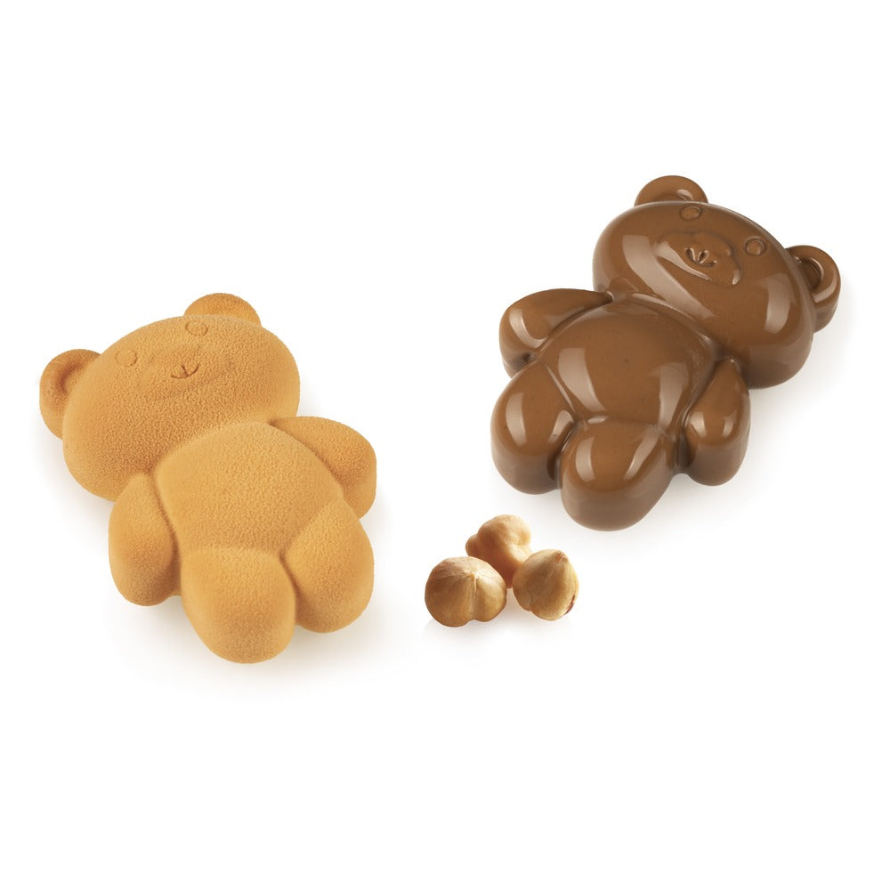 8 Shapes - Silikomart Teddy Bear 68 Dessert Mold With Cutter in Silicone