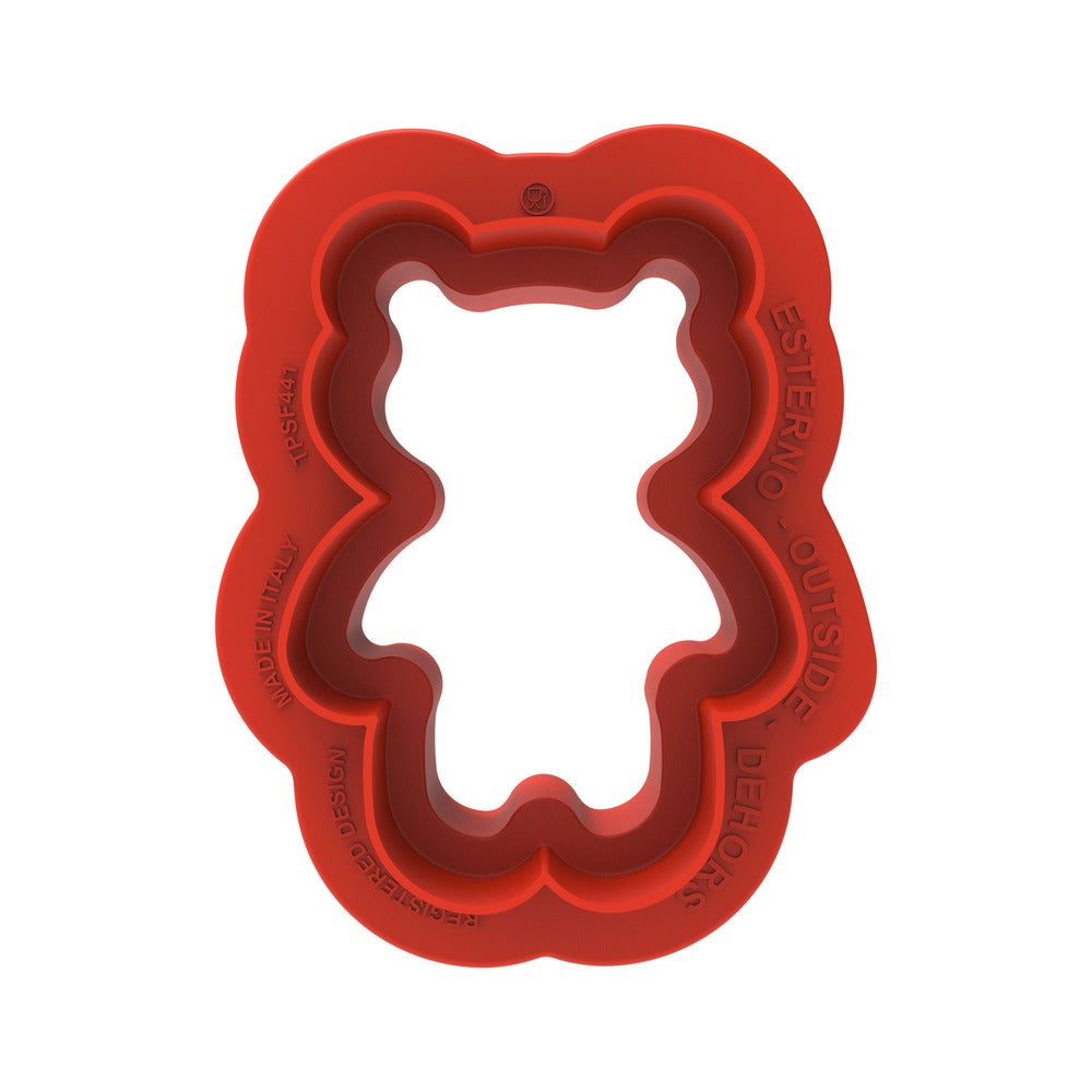 8 Shapes - Silikomart Teddy Bear 68 Dessert Mold With Cutter in Silicone