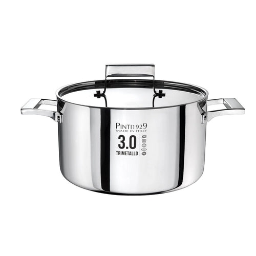 Pintinox 3.0 Casserole haute avec couvercle induction tri-métal