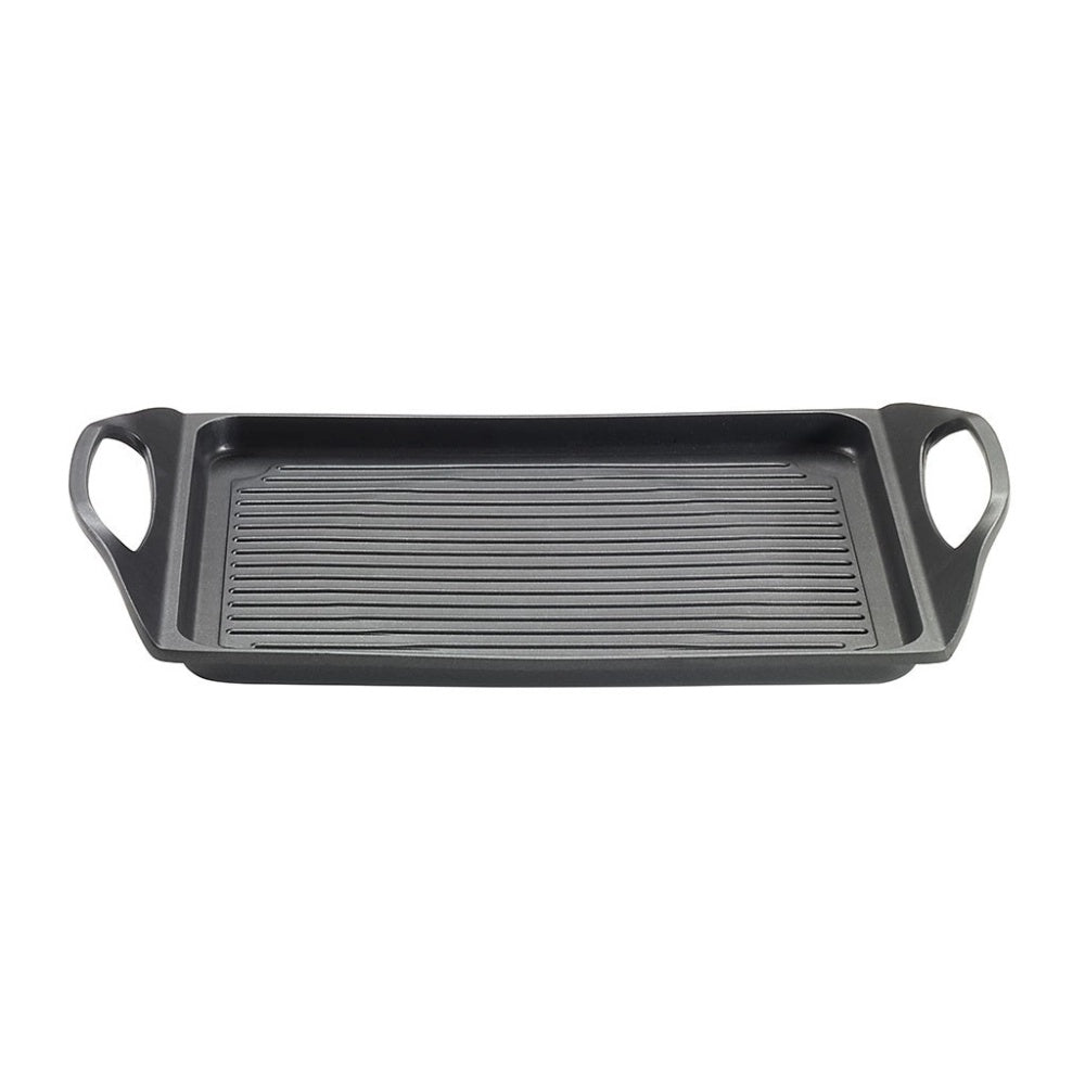45x27 cm - Pintinox Pro Rechthoekige Grillplaat in Anti-aanbak Aluminium