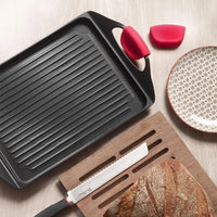 45x27 cm - Pintinox Pro Rechthoekige Grillplaat in Anti-aanbak Aluminium