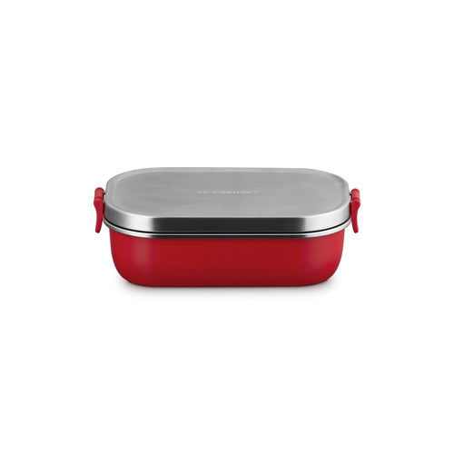 90 cl - Le Creuset On The Go Lunch Box recipiente rectangular para alimentos en acero inoxidable