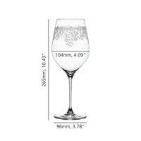 81 cl - Spiegelau Arabesque Bordeaux Red Wine Glass in Crystal Glass - Set of 2 Pcs