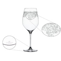 81 cl - Spiegelau Arabesque Bordeaux Red Wine Glass in Crystal Glass - Set of 2 Pcs