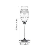 30 cl - Spiegelau Arabesque Champagne Flute in Crystal Glass - Set of 2 Pcs