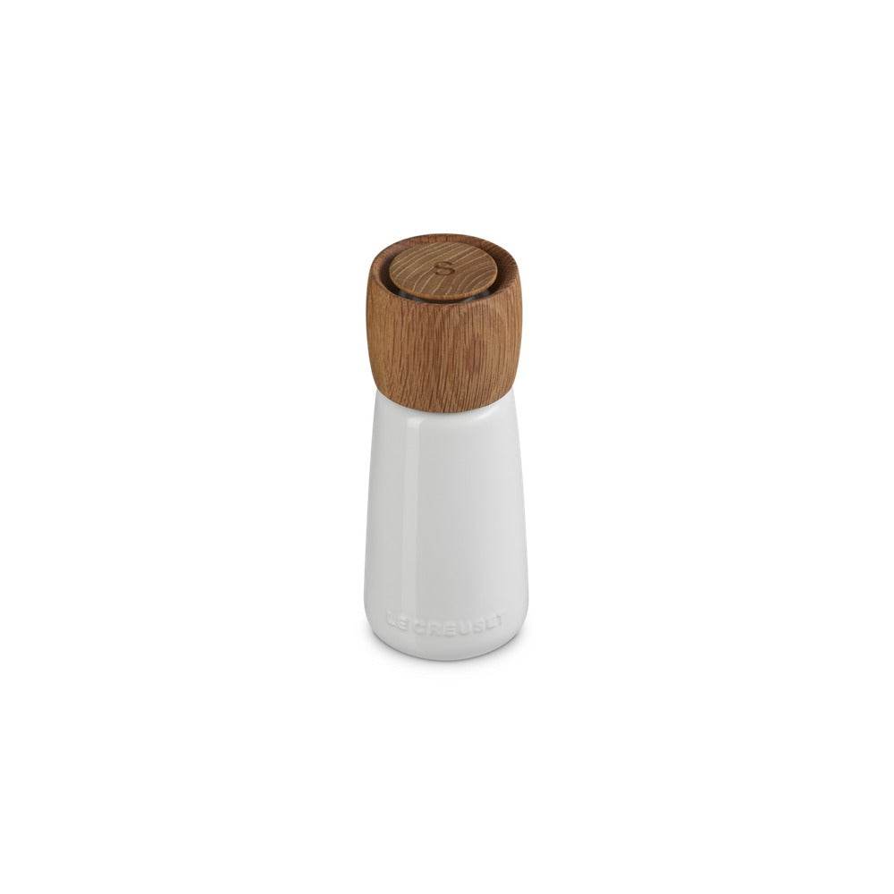 17.2 cm - Le Creuset Macine Premium moulin à sel en bois et grès