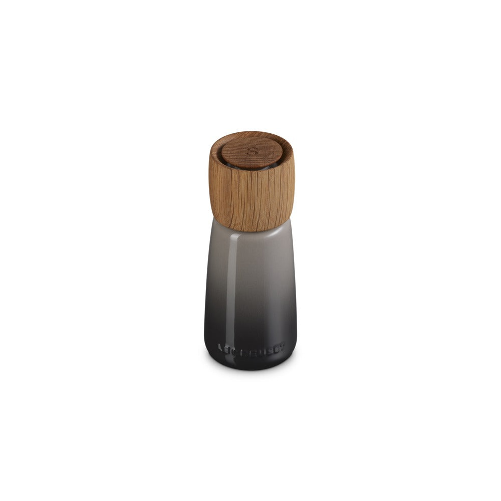 17.2 cm - Le Creuset Macine Premium moulin à sel en bois et grès