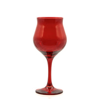 30.5 cl - Pasabahce Wavy Red Farbiges Weißweinglas Set mit 6 Stk